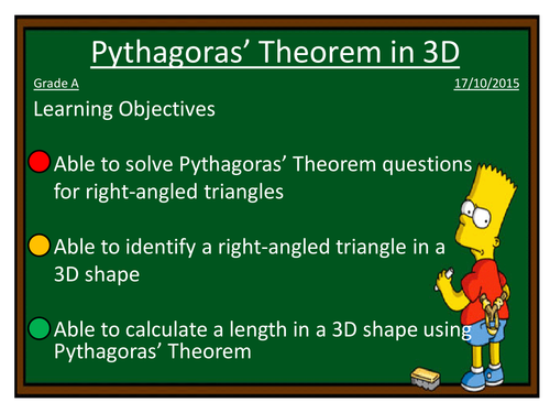 Pythagoras' Theorem in 3D