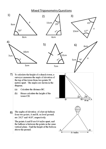 Trigonometry - Sequence of Lessons by dannytheref - Teaching Resources