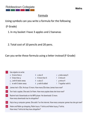 deriving formula