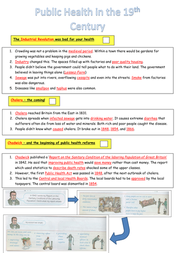 Medicine Through Time Revision Booklet - Low Abil