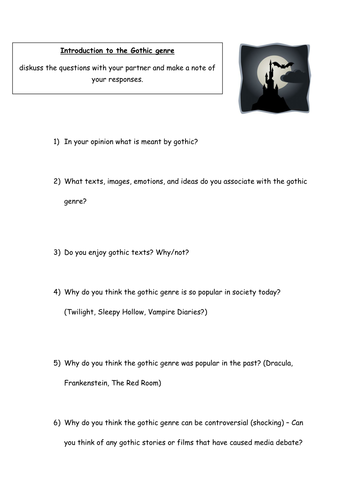 Gothic literature essay