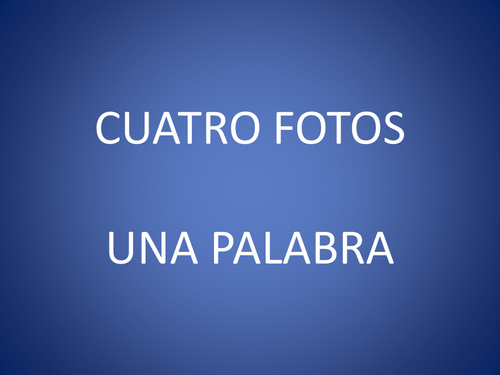 KS3 Spanish: 4 Pictures 1 Word