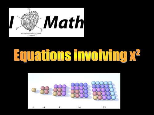 Equations involving X Squared