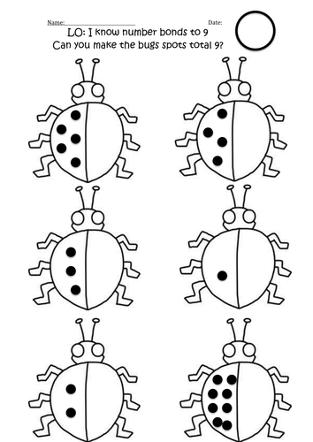 Number Bonds to 9 and 10 Worksheets | Teaching Resources