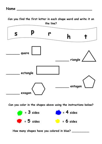2d shapes worksheets pdf image