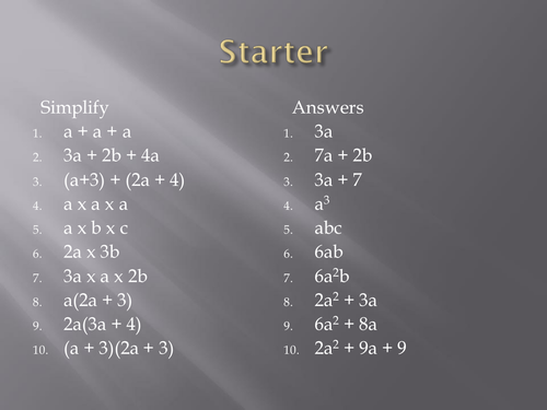 Algebra and Shape | Teaching Resources