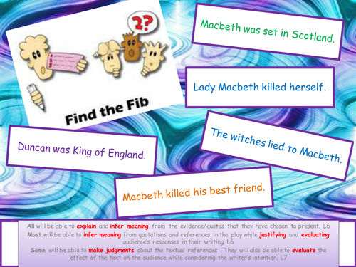 Y8 Shakespeare Lesson