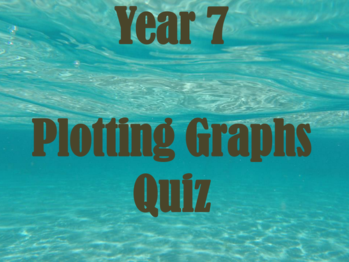 Plotting Graphs Under the Sea Theme Quiz