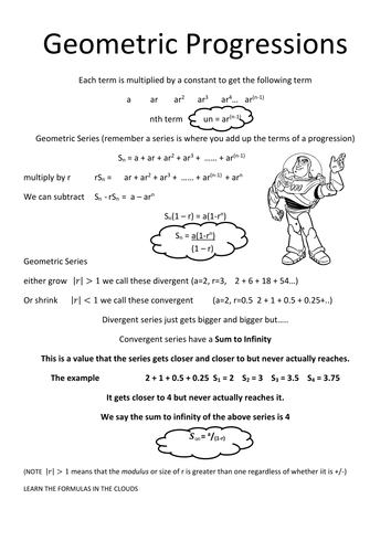 Geometric Progression Revision Notes