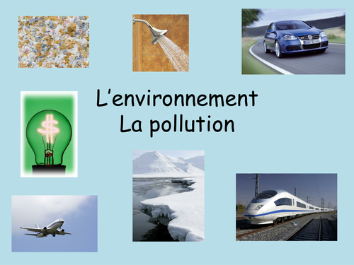 essay on pollution in french