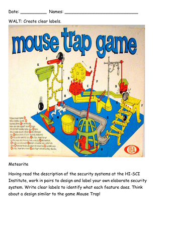 Project X guided reading METEORITE 4c to 4b