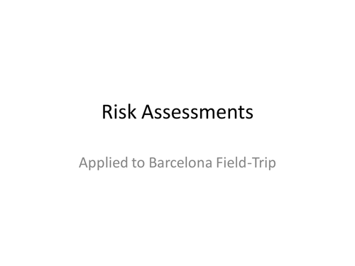 Risk Assessment