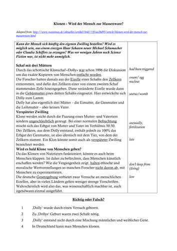 Klonen Kann Sich Lohnen
