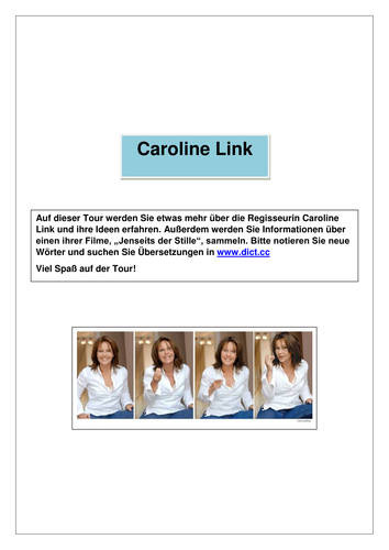 Caroline Link activities for A2 AQA