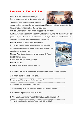 Interview zum Film: Into the White