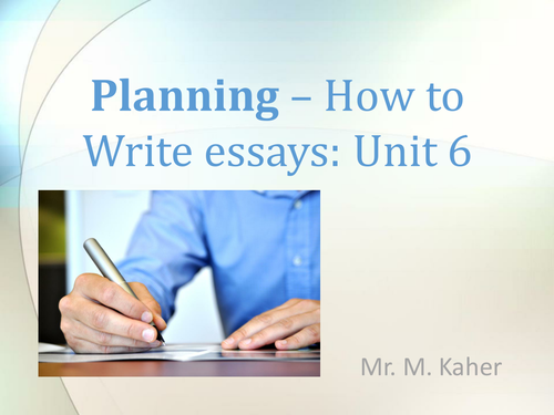 Essay Writing Guidance Part 5