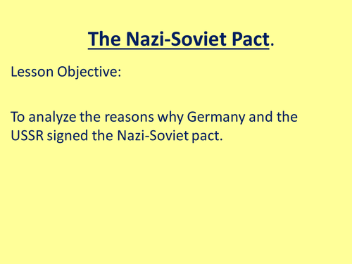 The Nazi-Soviet Pact