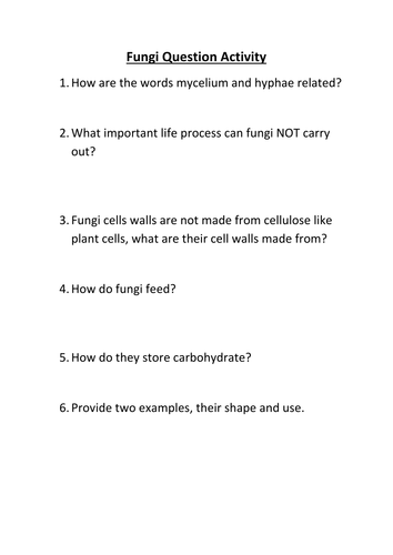 Edexcel iGCSE Fungi Circus