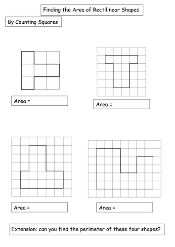 Differentiated Rectilinear Shapes Worksheet by amwgauss - Teaching