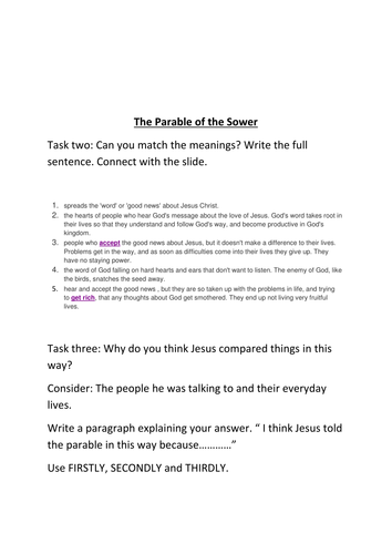 The Parable of the Sower