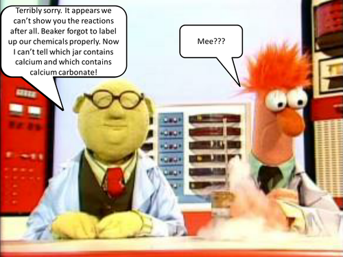 Beaker and Bunsen's Mystery substances (Gas Tests)