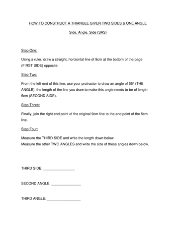 Triangle Construction