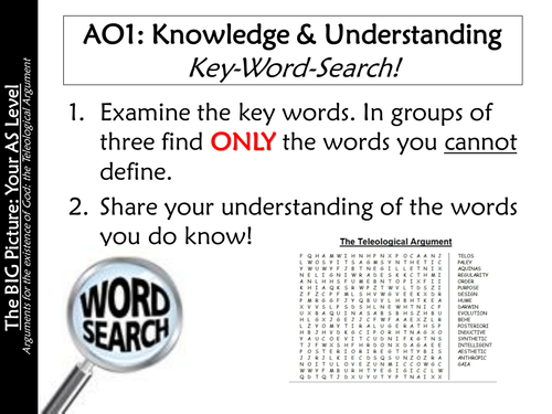 What is teleological argument?