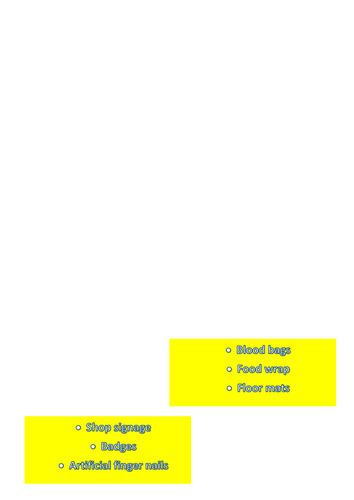 KS3 resistant materials matching activity
