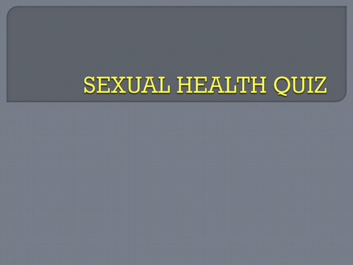Sexual responsibility trivia questions