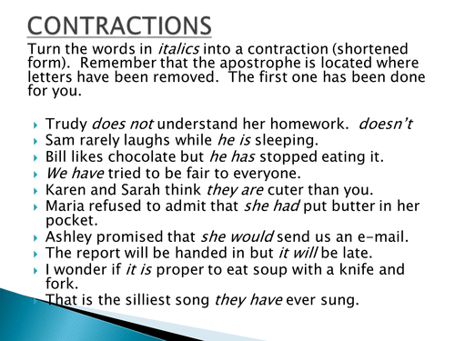 English Lesson starters