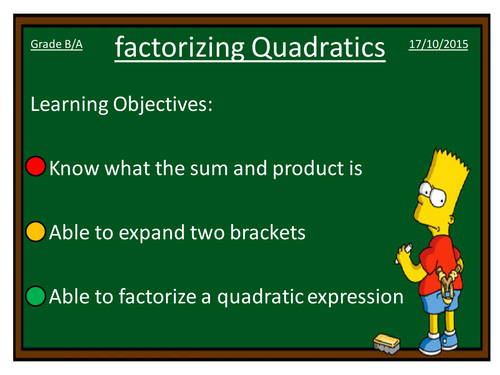Factorizing Quadratic Expressions