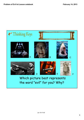 Introduction to the Problem of Evil