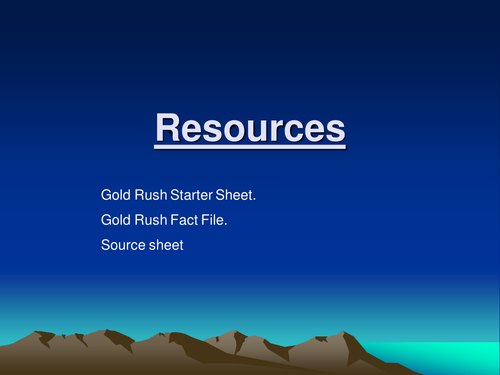 The Californian Gold Rush - American West