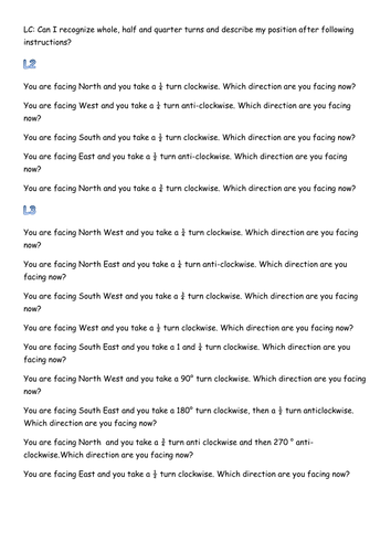 Position and direction