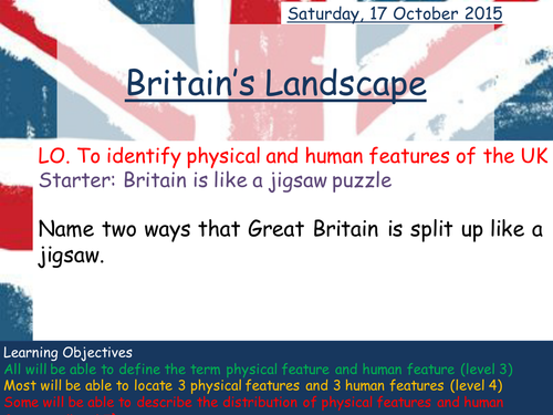 Britains Landscapes: physical and human features