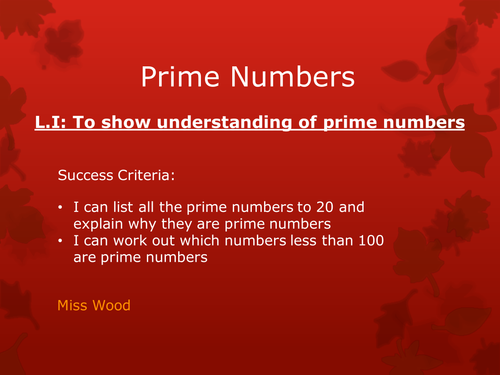 Maths KS3 Worksheet – Factors and Prime Numbers by mrbuckton4maths - UK