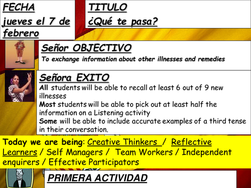 Spanish: Edexcel Foundation book - pasandolo mal