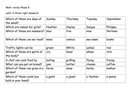 choose-3-right-answers-phase-5-teaching-resources