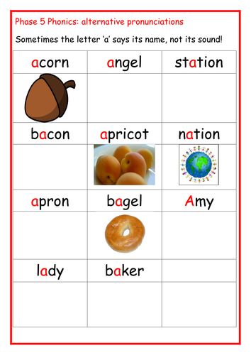 Phase 5 Phonics VOWEL sounds | Teaching Resources