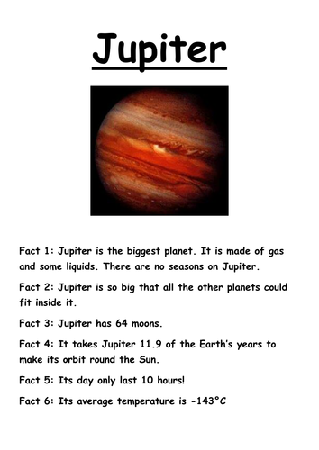 Journey Around the Solar System Task