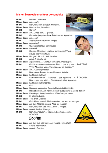 DIRECTIONS: Mister Bean et le moniteur de conduite