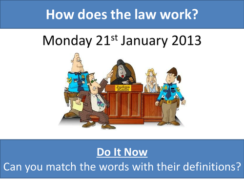 how-does-the-law-work-teaching-resources