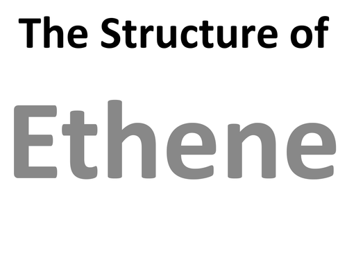 The bonding in ethene