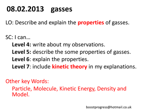 Science of Solids, Liquids and Gasses III - Gasses