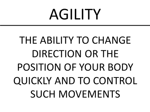 Components of Fitness Definitions