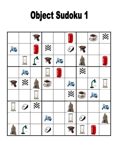 Object Sudoku Puzzles