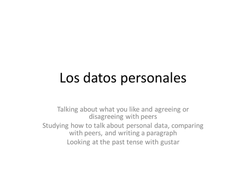 All about me - personal information, what I like