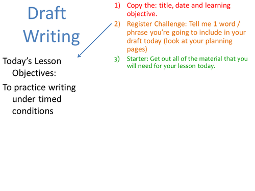 Timed Writing Lesson For Analyze / Review / Commen
