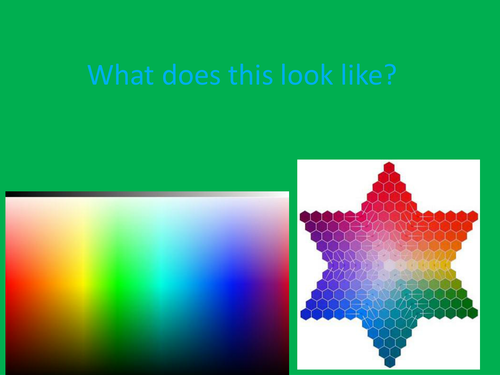 Color and filters - hidden message ppt