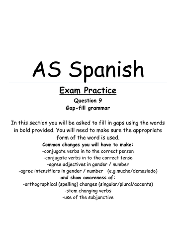 as-spanish-exam-paper-question-9-grammar-section-teaching-resources